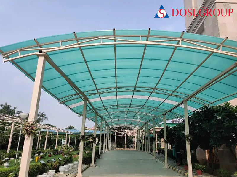 Dự án mái che hành lang bệnh viện