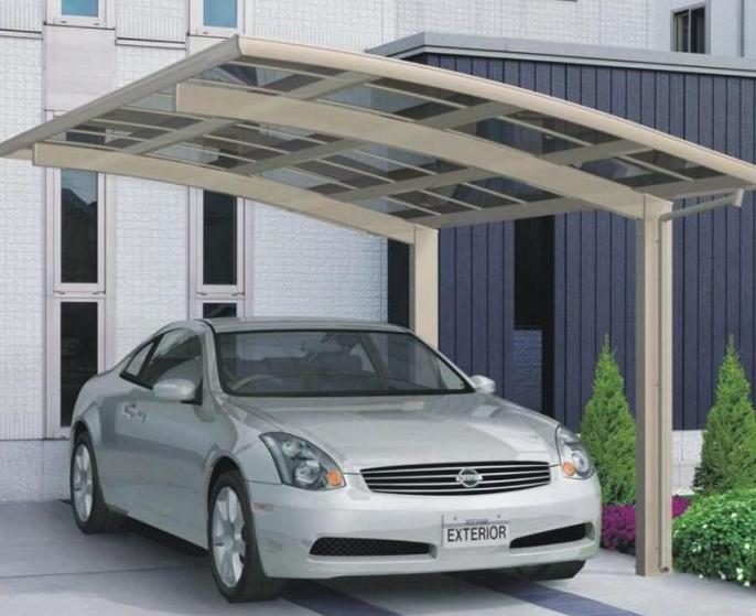 Tấm lợp Poly mái che nhà xe