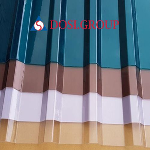 Tôn lấy sáng polycarbonate 11 sóng vuông dày 0.8mm