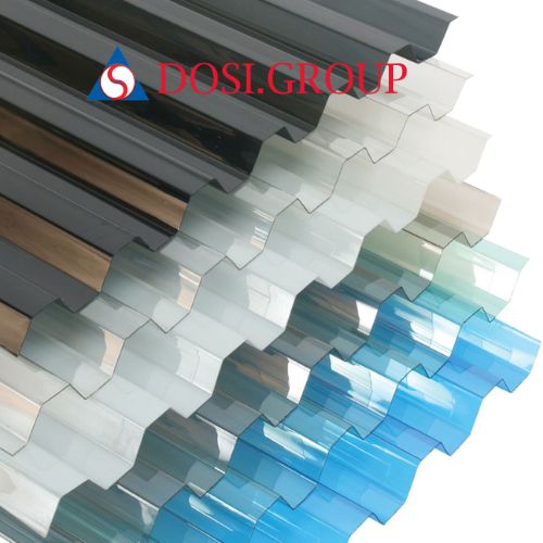Tôn lấy sáng polycarbonate 9 sóng vuông dày 1mm