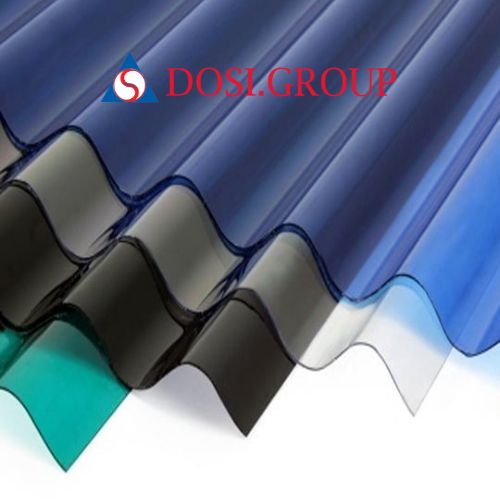 Tôn lấy sáng polycarbonate sóng tròn dày 0.8mm