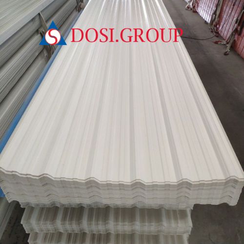 Tôn nhựa PVC 5 sóng vuông