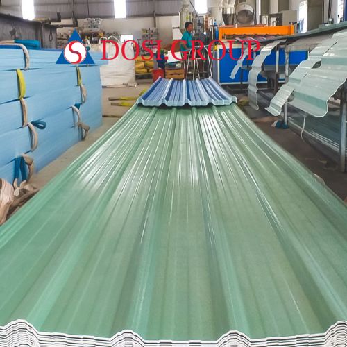 Tôn nhựa PVC 6 sóng vuông