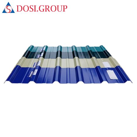Tôn nhựa PVC 6 sóng vuông
