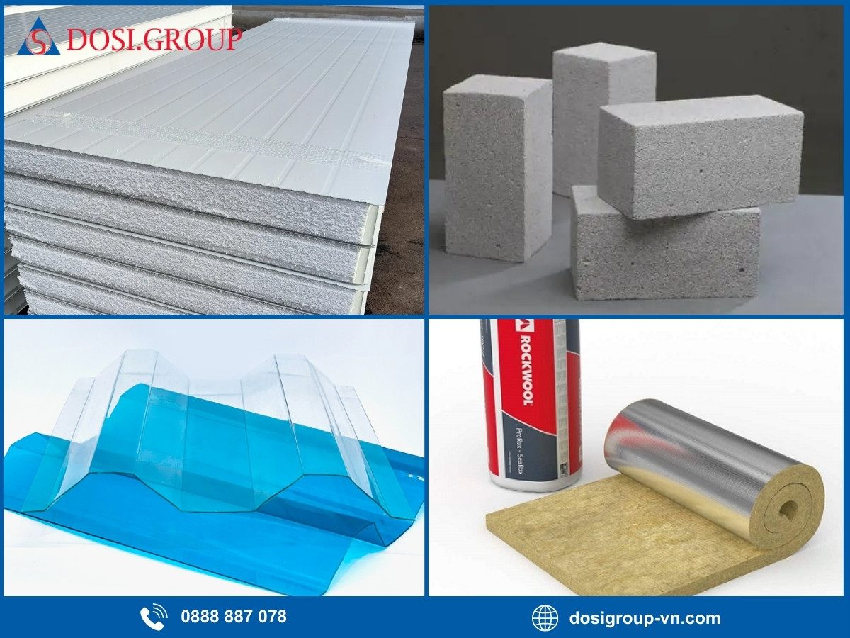 Các loại vật liệu xây dựng nhẹ, chống nóng được ưa chuộng năm 2026
