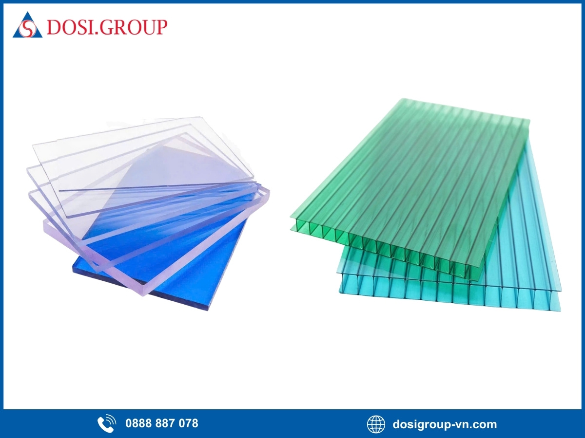  Nên chọn tấm lợp Poly đặc ruột hay rỗng ruột?