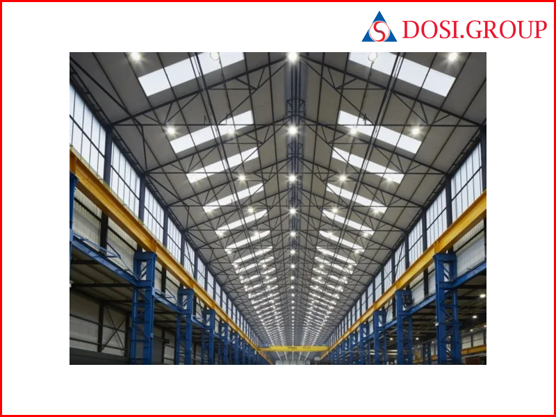 Lợi ích tấm lợp Poly lấy sáng nhà xưởng