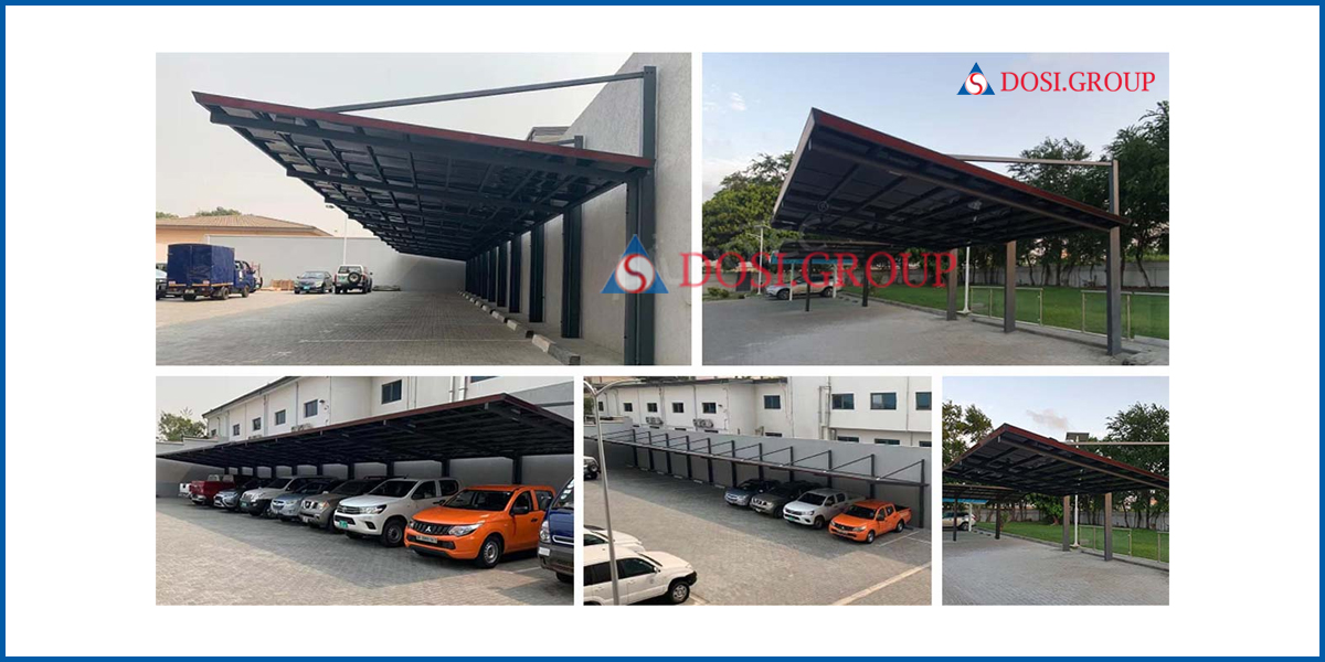 Tấm lợp Poly mái che nhà xe