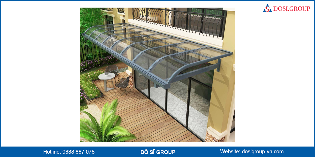 Lợi ích khi sử dụng tấm lợp poly mái che resort