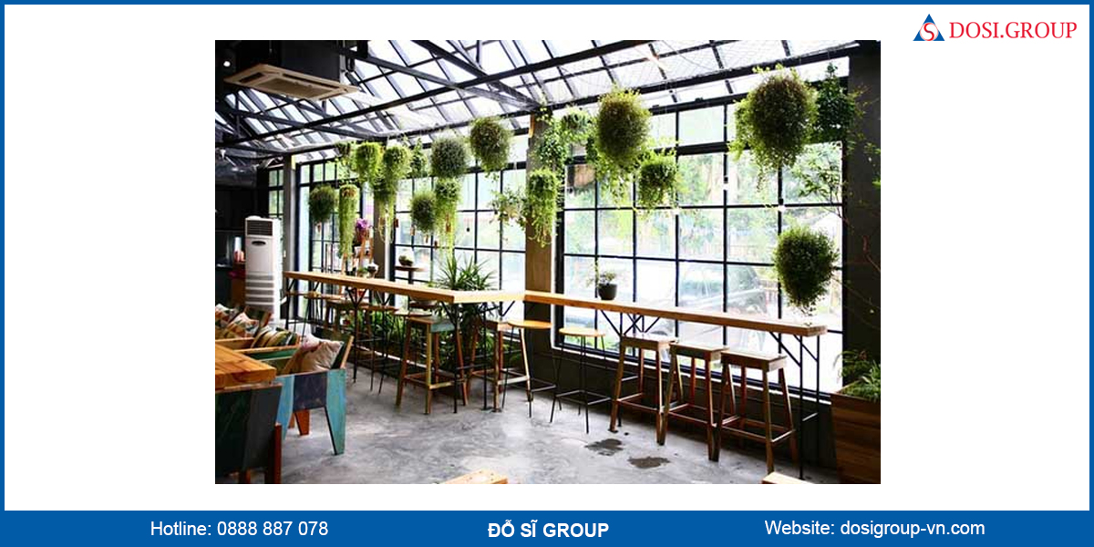 Tấm lợp Poly quán cafe