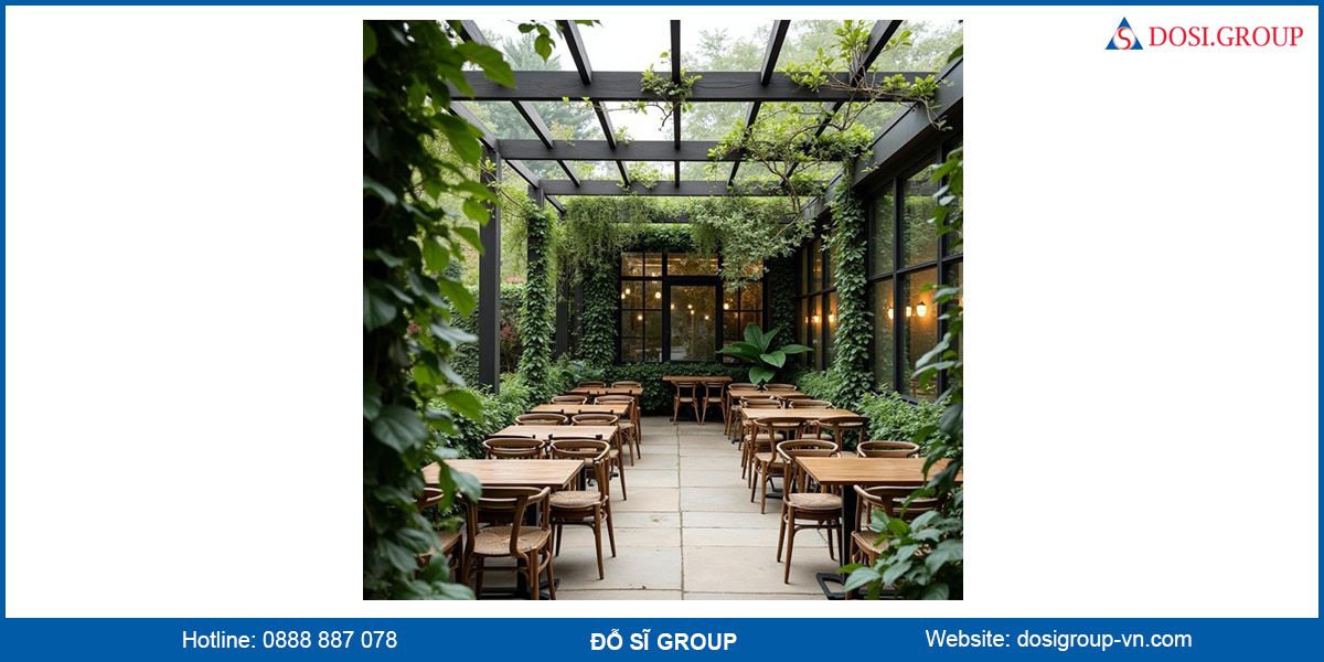 Tấm lợp Poly quán cafe